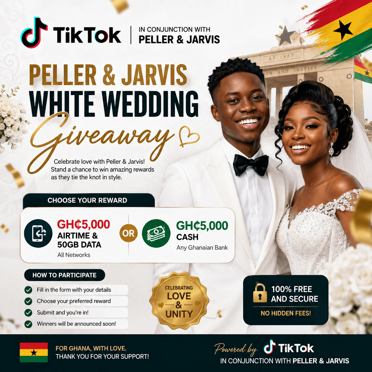 Peller and Jarvis white wedding giveaway